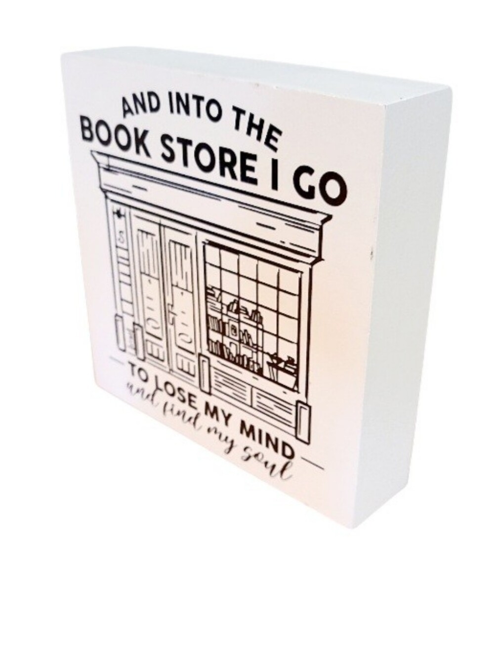 Book LOVER Block SIGN - Picture 2 of 4